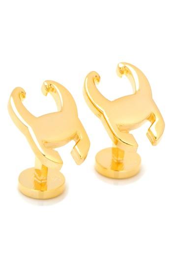 Men's Cufflinks, Inc. Loki Helmet Cuff Links