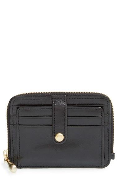 Women's Hobo 'katya' Leather Wallet - Black