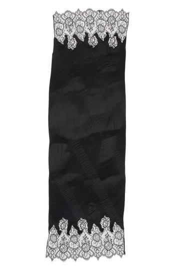 Women's Valentino Lace Plisse Wrap, Size - Black