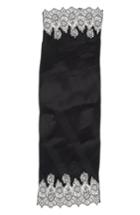 Women's Valentino Lace Plisse Wrap, Size - Black