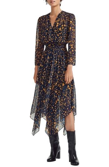 Women's Maje Rayem Midi Dress - Blue