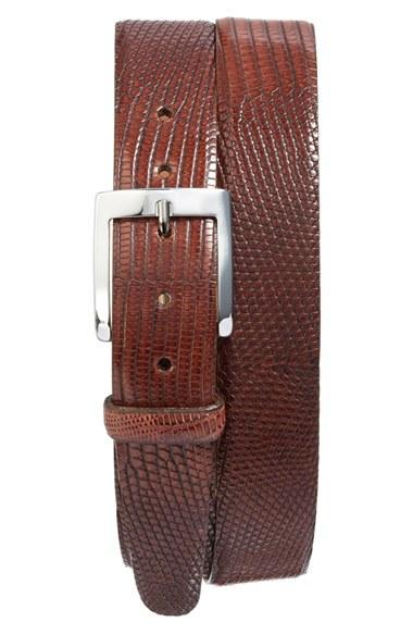 Men's Martin Dingman Jacob Lizard Leather Belt