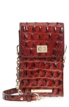 Women's Brahmin Madison Leather Smartphone Crossbody Bag - Brown