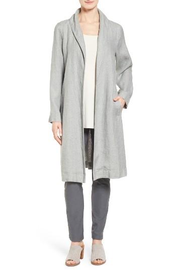 Women's Eileen Fisher Long Organic Linen Jacket