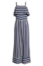 Women's Leith Stripe Jumpsuit, Size - Blue