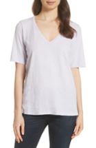 Women's Eileen Fisher V-neck Organic Cotton Tee - Purple
