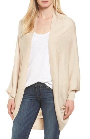 Women's Nordstrom Knit Cocoon Cardigan, Size - Beige