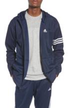 Men's Adidas Casual Regular Fit Sweater Jacket - Blue