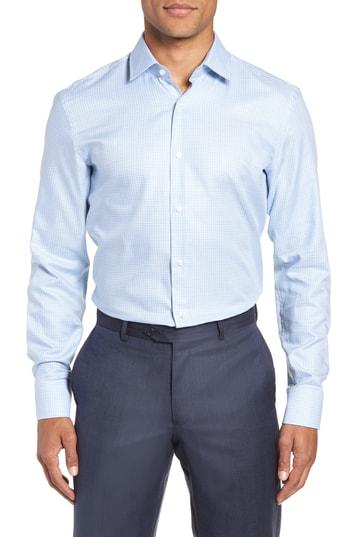 Men's Boss Jenno Slim Fit Check Dress Shirt .5 - Purple