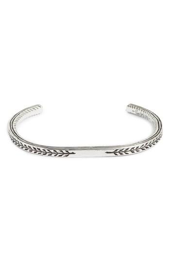Men's Lewis Henry Nicholas Pantheon Sterling Silver Cuff Bracelet