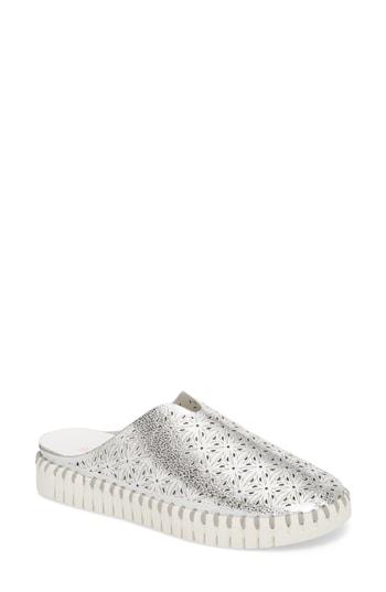 Women's Bernie Mev. Tw118 Perforated Mule Us / 38eu - Metallic