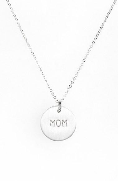 Women's Nashelle Sterling Silver Mom Charm Necklace