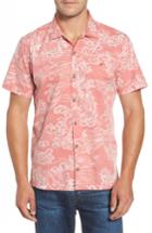 Men's Kahala Pele Classic Fit Print Camp Shirt, Size - Pink