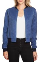 Women's 1.state Quilted Bomber Jacket, Size - Blue