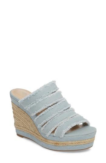 Women's Charles By Charles David Loyal Wedge Sandal M - Blue