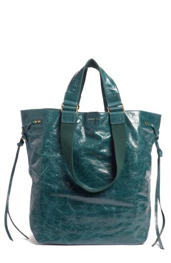 Isabel Marant Doogan Leather Shopper Bag - Green