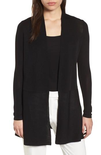 Women's Anne Klein New York Open Cardigan - Black