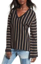 Women's Moon River Split Cuff Sweater - Black