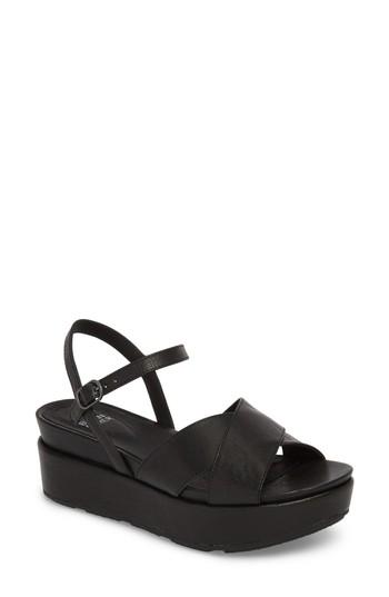 Women's Eileen Fisher Juno Platform Sandal M - Black