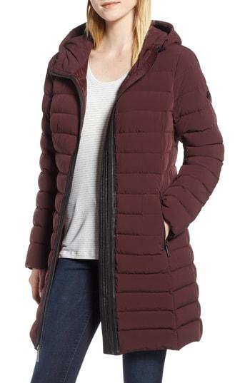 Women's Michael Michael Kors Quilted Packable Coat - Purple