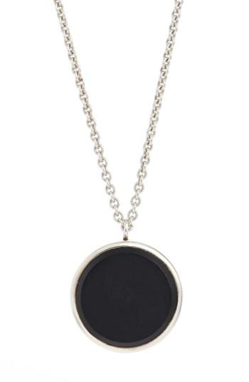 Women's Tom Wood Black Onyx Medallion Necklace