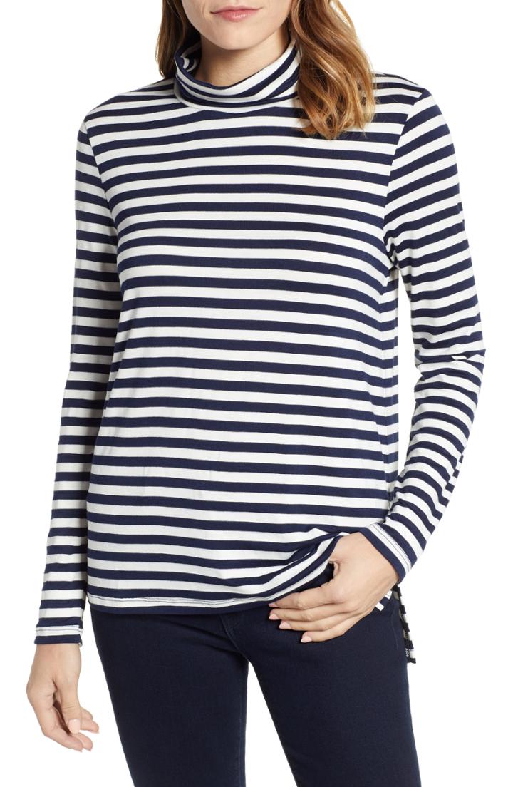 Women's Everleigh Knit Shirttail Turtleneck - Blue