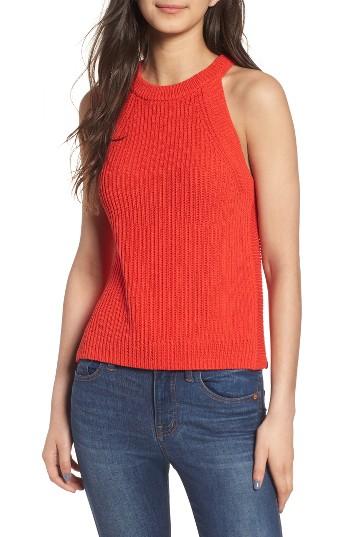 Women's Madewell Valley Sweater Tank, Size - Red