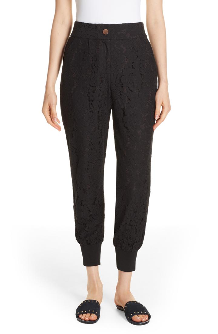 Women's Ted Baker London Cylar Lace Detail Formal Jogger Pants