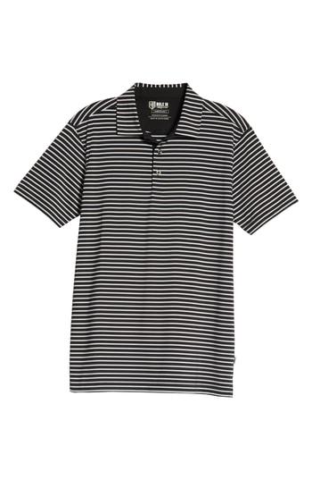 Men's Bobby Jones Control Stripe Jersey Polo, Size - Black