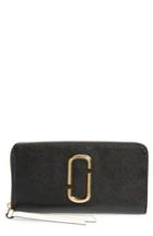 Women's Marc Jacobs Snapshot Leather Continental Wallet - Black
