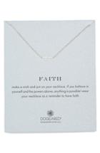 Women's Dogeared 'reminder - Faith' Sideways Cross Pendant Necklace