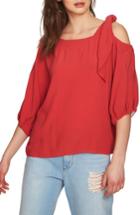 Women's 1.state Tie Shoulder Blouse, Size - Coral