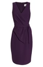 Women's Eliza J Faux Wrap Sheath Dress (similar To 14w) - Purple