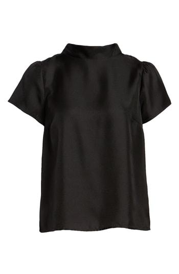 Women's J.crew Collection Bow Back Silk Top