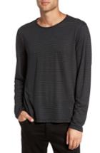 Men's John Varvatos Star Usa Stripe Long Sleeve T-shirt - Black