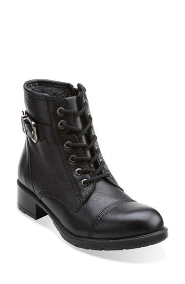 Women's Clarks 'swansea Ledge' Waterproof Moto Boot