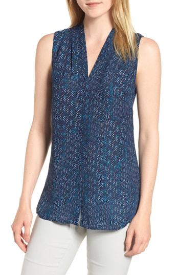 Women's Nic+zoe Stamps Top - Blue