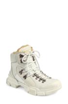 Women's Gucci Journey Genuine Shearling Hiker Boot Us / 40eu - White