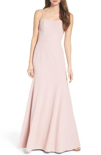 Women's Wtoo Convertible Strap Chiffon Gown - Pink