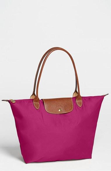 Longchamp 'large Le Pliage' Tote - Pink