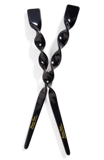 L. Erickson Twisted Hair Stick Pairs, Size - Black