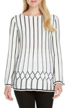 Women's Foxcroft Affina Pointelle Stitch Sweater - White