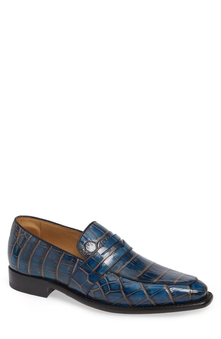 Men's Mezlan Paterna Penny Loafer M - Blue