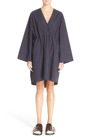 Women's Acne Studios 'calida' Cotton Drawstring Dress