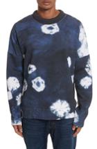 Men's Acne Studios Fellke Bleach Indigo Sweatshirt - Blue