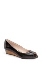 Women's Sudini 'willa' Peep Toe Wedge M - Black