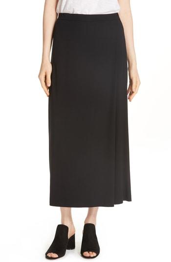 Women's Eileen Fisher Faux Wrap Ankle Pants, Size - Black