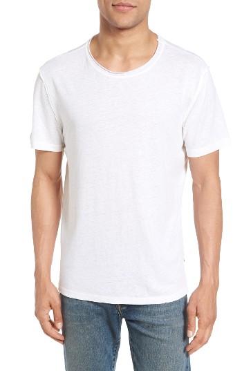 Men's Ag Theo Slim Fit Hemp & Organic Cotton Crewneck T-shirt - White