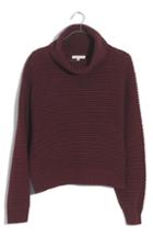 Women's Madewell Side Button Turtleneck Sweater - Red