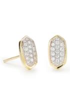 Women's Kendra Scott Amelee Diamond & Gold Stud Earrings